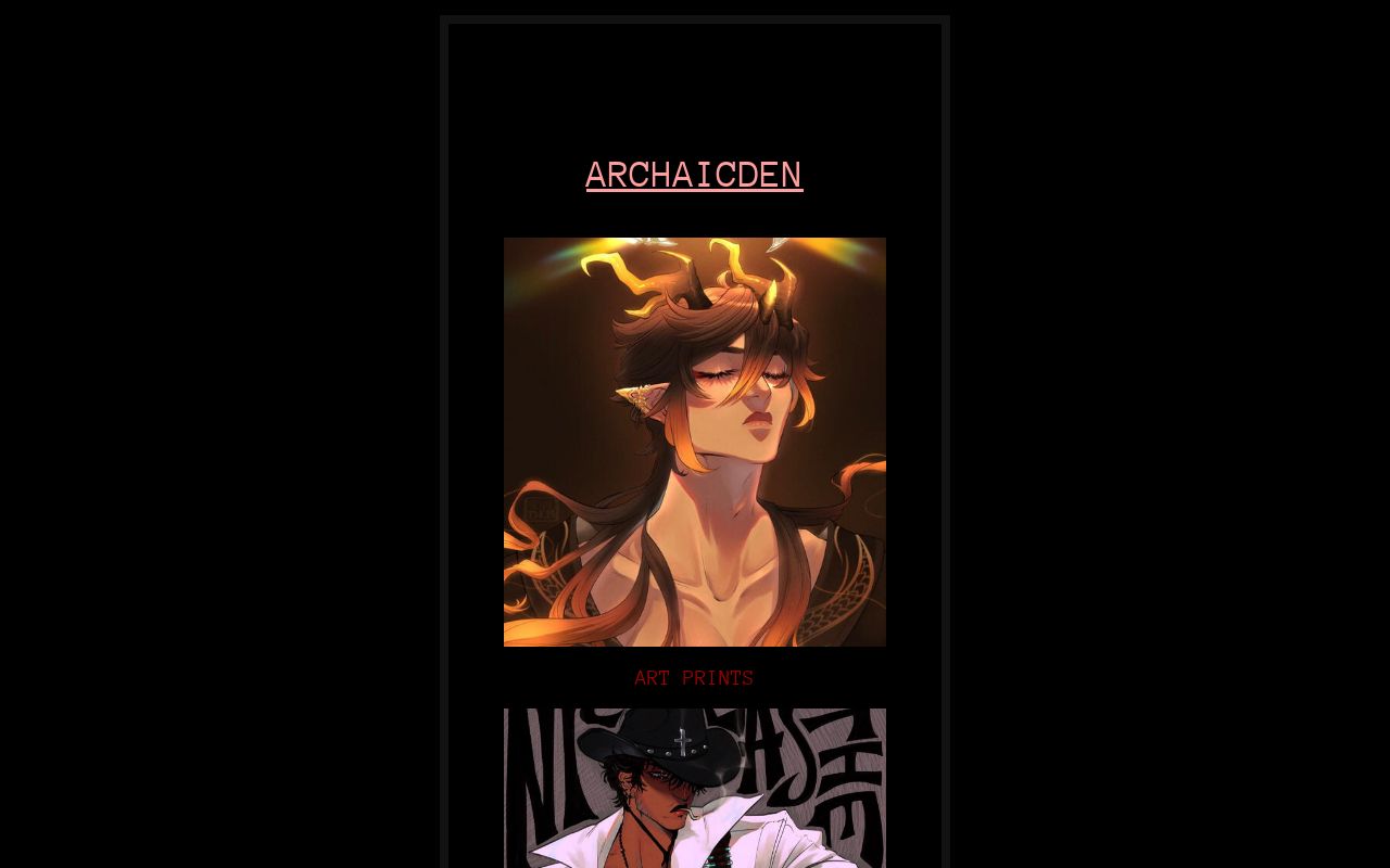 Carrd profile picture for @archaic
